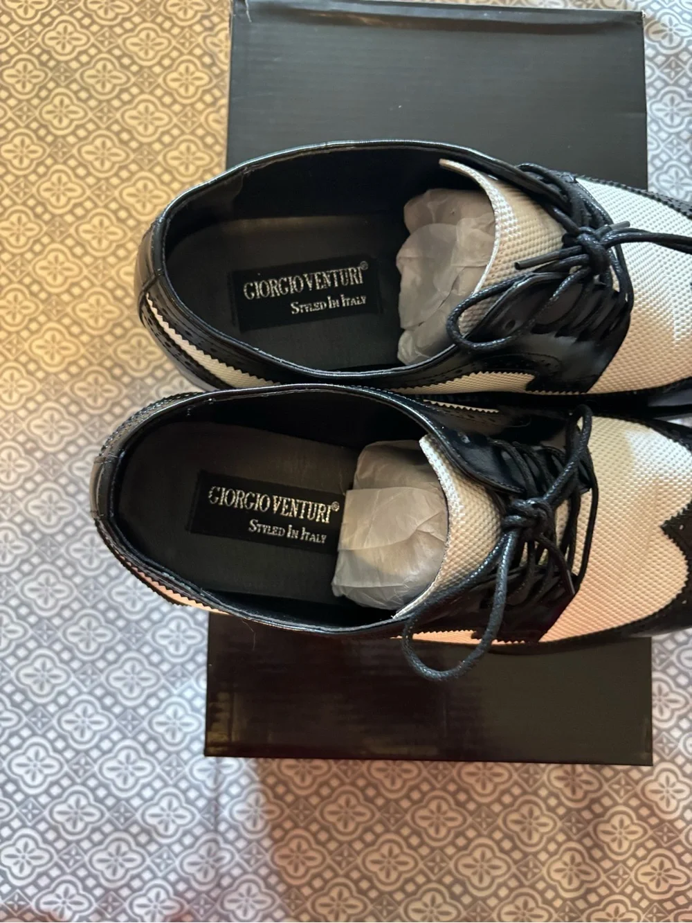 Giorgio Venturi Black Shoe Box and shoes